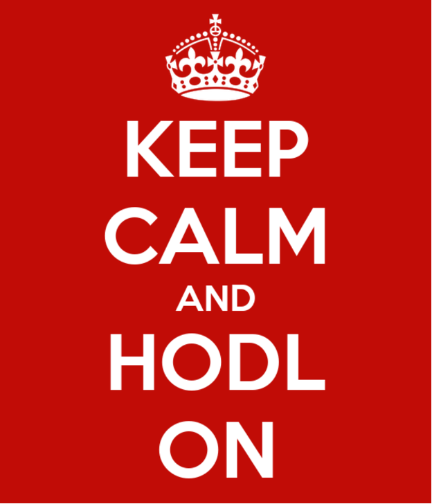 Keep calm and hodl on