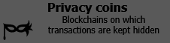 Privacy coins