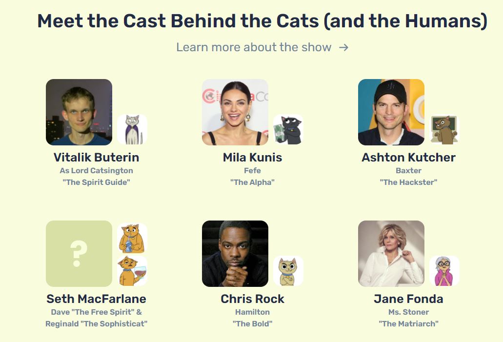 Meet the cast behind cats